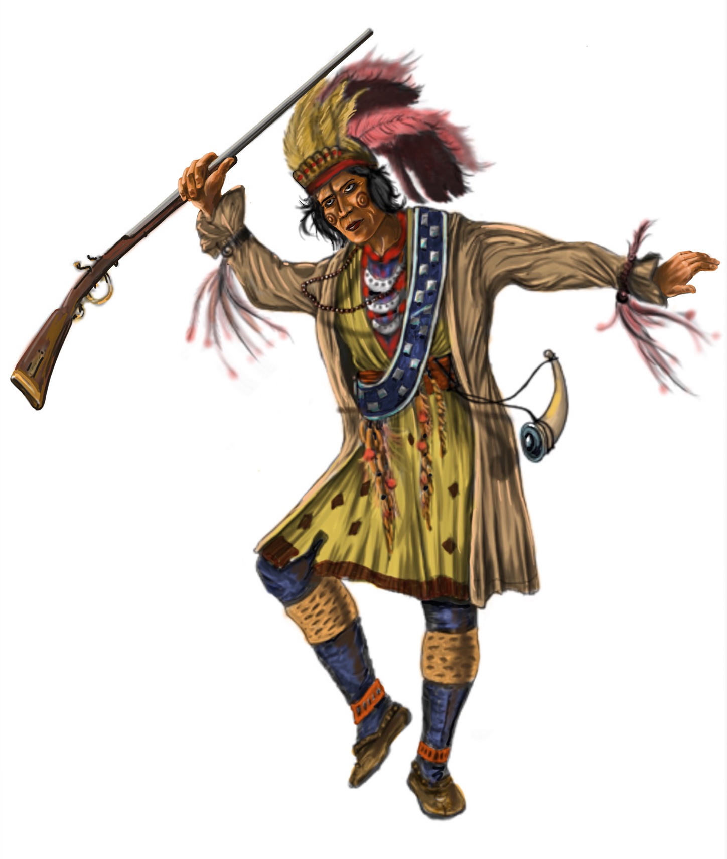 Chief Osceola Illustration from the Speed Of Life by James Victor Jordan